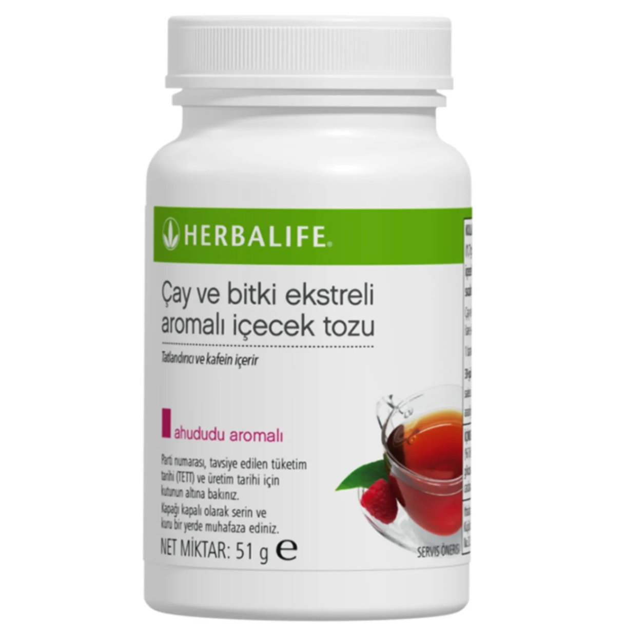 Herbalife Bitkisel Konsantre Çay 51 gr Ahududu Aromalı