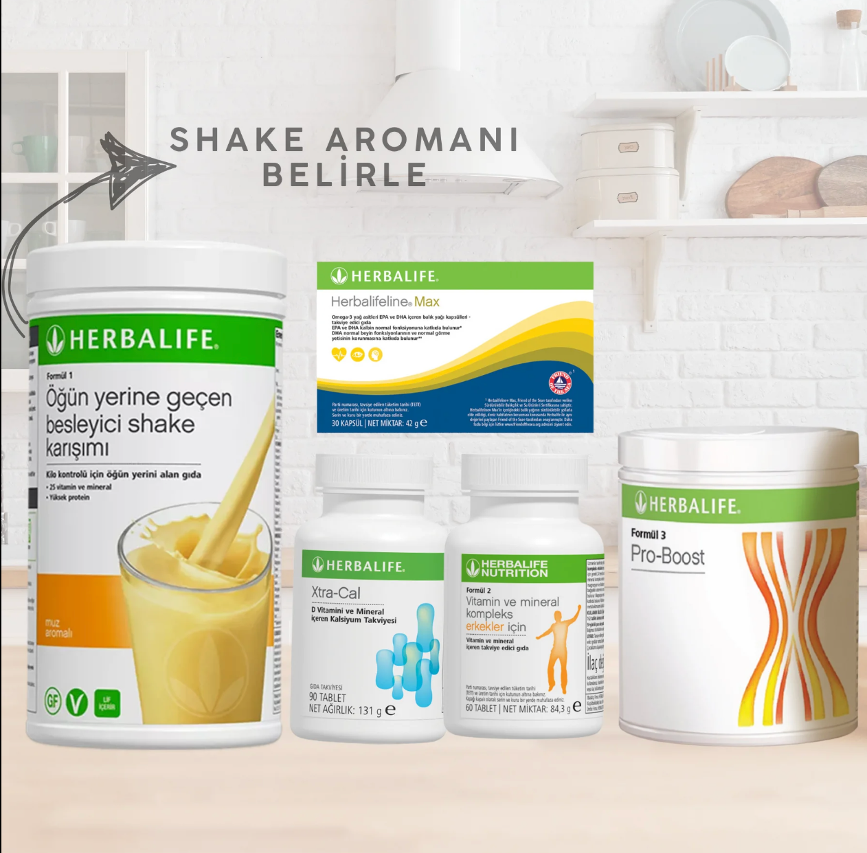 Herbalife Erkekler İçin Yukarı Kilo Kontrolü Seti