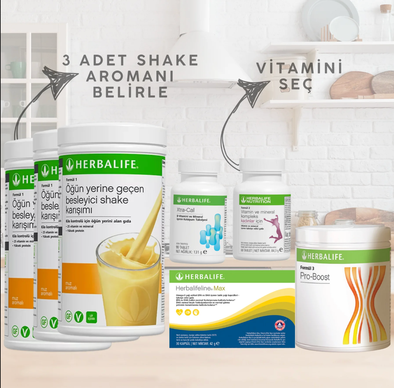 Herbalife Yukarı Kilo Kontrol Seti Ultra Destek