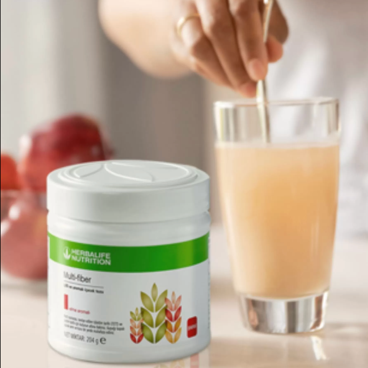 Herbalife Multi-Fiber Elma Aromalı İçecek Tozu 204 g