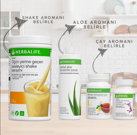 Herbalife Kadın Aşağı Kilo Kontrol Seti 3 Fit Paket