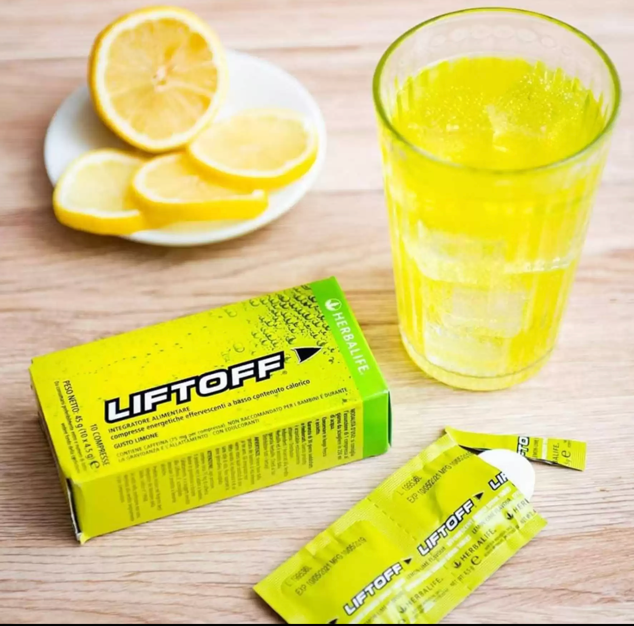 Herbalife Liftoff Efervesan Limon Aromalı İçecek