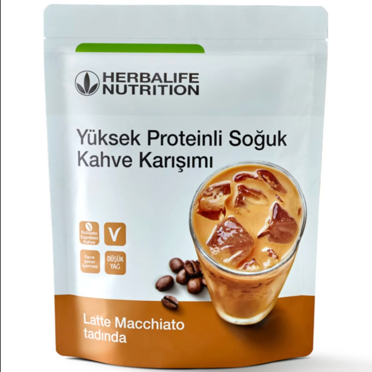 Herbalife Yüksek Proteinli Soğuk Kahve Karışımı Latte Macchiato